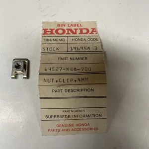 HONDA 64527-KE8-700 NUT, CLIP (4MM) NOS - Bild 1 von 2