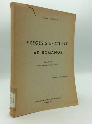 EXEGESIS EPISTULAE AD ROMANOS, Cap. I ad IV by Stanislaus Lyonnet - 1963 - Image 1 of 4