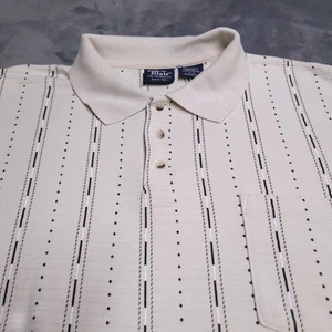 Vintage 90s John Blair Sweater Classics Collared Size XL Soft Geometric Striped - Bild 1 von 6