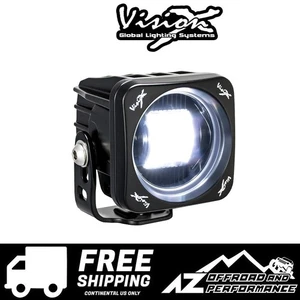 Vision X 3″ Square CG2 SAE LED Light Cannon Clear 2160 Lumens 20W 1.67A - Picture 1 of 4