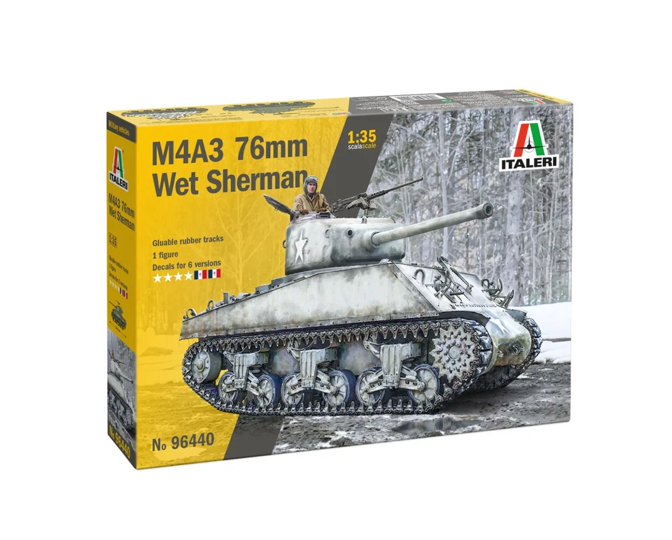 Italeri IT96440 _V 1/35 1/35 M4 A3 Sherman 76mm wet
