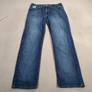 Cinch Jeans Mens 32x32 Blue Straight Leg White Label Faded Dark Wash MB92834030 - Picture 1 of 10
