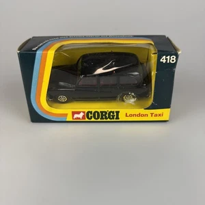 CORGI 418 AUSTIN LONDON TAXI Black BOXED 1973 - Picture 1 of 5
