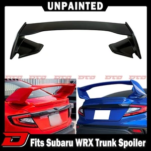 22-25 Fits SUBARU WRX VB 5th STI Trunk Spoiler + Stabilizer Support Unpainted - Picture 1 of 11