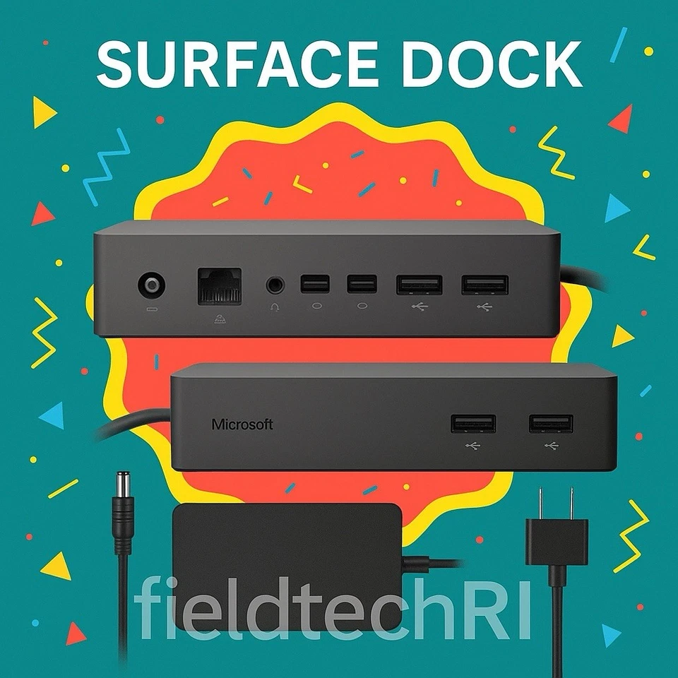 Microsoft Surface Dock 1 Modelo 1661 Probado Funcionamiento Original 90 vatios PSU Incluida Foto 1 de 1
