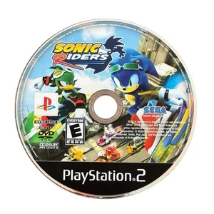 Sonic Riders Sony Play Station 2 PS2 Videojuego Etiqueta Negra Disco Solo Probado - Imagen 1 de 3