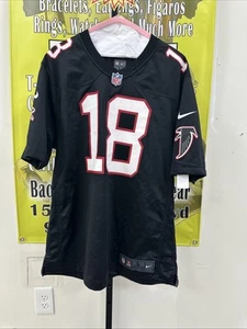 Maglia Nike Atlanta Falcons Uomo #18 Calvin Ridley Nera Gioco Taglia L - Foto 1 di 24