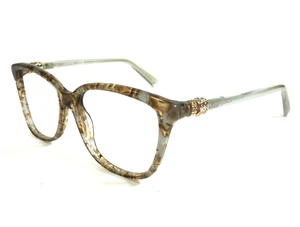 Swarovski Eyeglasses Frames SK5242 084 Brown Blue Cat Eye Crystals 52-15-135 - Picture 1 of 11