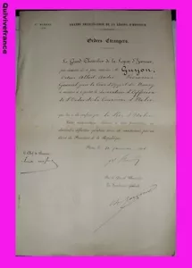 DIPLOMES LEGION d'HONNEUR & COURONNE ITALIE PROCUREUR - Bild 1 von 1