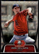 2012 Bowman Platinum X-Fractors John Hellweg #BPP87 Los Angeles Angels