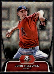 2012 Bowman Platinum X-Fractors John Hellweg #BPP87 Los Angeles Angels