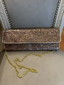 J Renee Vintage Sparkly Purse 80s Retro Shoulder Bag Nice Condition Gold Inside - Picture 1 of 10