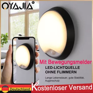 Led Außenleuchte mit Bewegungsmelder Wandleuchte Außenlampe Wandlampe Leuchte - Bild 1 von 12