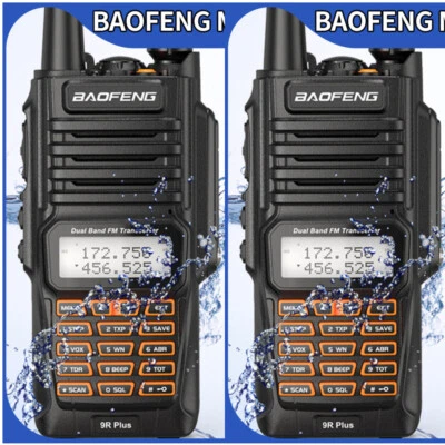 baofeng uv-9r plus 8W Waterproof walkie talkie Dual Band VHF/UHF Two-Way Radios - Image 1 of 4
