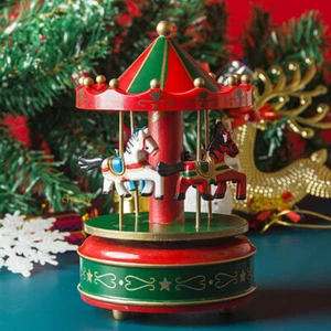 Weihnachtsdorf Krippe Ornamente Musikalisch LED Weihnachtsdeko Haus Geschenk - Bild 1 von 2