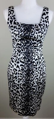 Vestido para mujer White House Black Market sin mangas de leopardo talla 0 Foto 1 de 4