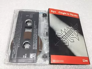 Caught In The Act By Styx Audio Cassette Tape 1984 A&M Records Canada CS6514 K7 - Picture 1 of 8