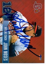 John Moses 2017 Gwinnett Braves Signed Card