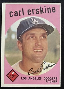 1959 Topps Baseball Carl Erskine #217 NM