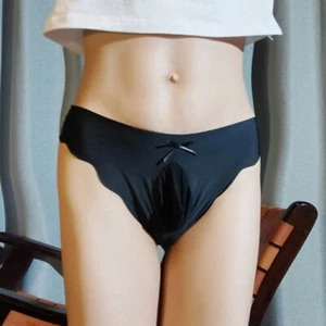 Herren Bikini Slip Unterhose G-String Eis Seide Unterwäsche Slip Beutel Höschen - Bild 1 von 7