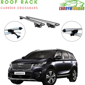 Fits Kia Sorento 2016 2020 Roof Rack Cross Bars Silver Color 2Pcs - Picture 1 of 14