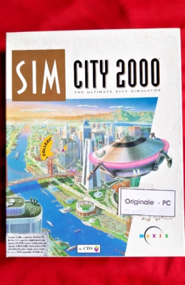 SIM CITY 2000 – Gioco PC Cd-Rom RARO Ed. ITALIA Big Box Originale Retrogaming 90 - Immagine 1 di 3