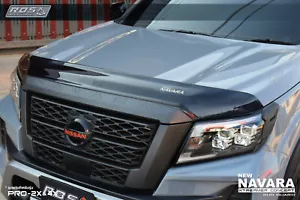 Black Hood Guard Shield Deflector for Nissan Navara Pro-4X 2021 2022 Pick Up - Foto 1 di 4