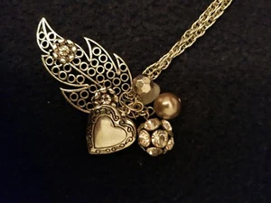 Collana donna vintage foglia - Foto 1 di 3