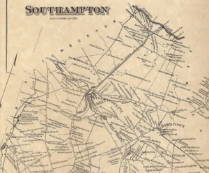 Southampton Vincentown Leisuretowne Pemberton NJ 1876 Maps Homeowner Names Shown - Picture 1 of 4