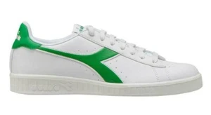 US:11 Men's Italian brand DIADORA - GAME P SNEAKERS WHITE / GREEN LAST ! - Picture 1 of 6