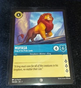 Tarjeta común 2023 Disney Lorcana Mufasa Rey de las Tierras del Orgullo #155/204 $$ - Imagen 1 de 2