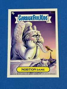 2021 Topps Garbage Pail Kids Go On Vacation #39b Norton Dame GPK (P) - Picture 1 of 2