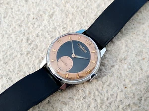 Reloj de pulsera de vestir vintage OMIKRON para hombre hecho en Suiza 37 mm estuche Unitas 176 de los años 60 - Imagen 1 de 12