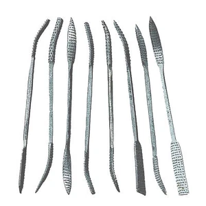 HAWK ( FW588 ) Rasp File Set 8 Piece Wood Working 7-3/4" long Carving Hand Tool - Picture 1 of 6