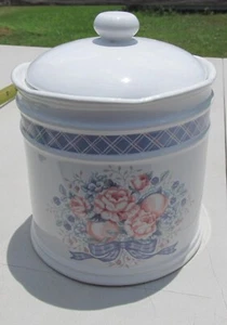Keramik Trenditions Chelsea Lane 1989 5,5" hoch 6" breit Top Kanister mit Deckel - Bild 1 von 9