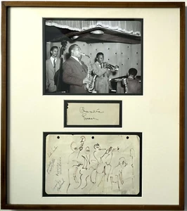 QUINTETO CHARLIE PARKER con millas Davis JUEGO COMPLETO DE AUTÓGRAFOS / Garantía de por vida - Imagen 1 de 9