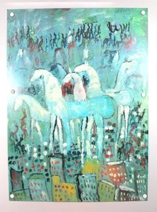 Póster Purvis Young FREEDOM IN THE CITY - Firmado 26x36 (A10-i11) - Imagen 1 de 7
