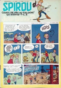 SPIROU 949   Franquin  Jourdan Lucky Luke Johan 21 Juin  1956 - Imagen 1 de 2