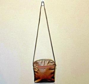 PAUL JOSEPH Shoulder Bag PURSE Nonadjustable Strap Genuine Leather BRONZE USA - Picture 1 of 8