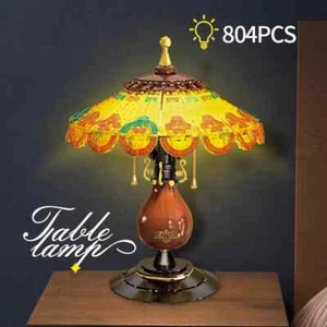 804 Stück Tischlampe Bausteine Spielzeug Retro Schreibtischlampe Modellsteine Kreativ - Bild 1 von 6