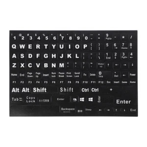 Etiqueta Adhesiva Teclado Inglés Computadora Letra Repuesto para Laptop Escritorio - Imagen 1 de 12