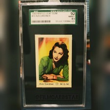 ⭐ 1960 Maple Leaf Gum #70 AVA GARDNER SGC 8.5 AFI Top 10