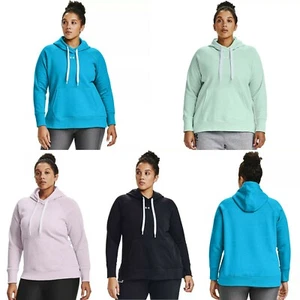 Under Armour Women's Rival Fleece Hoodie Sweatshirt (PLUS SIZE 3X) NWT MSRP $45 - Picture 1 of 16