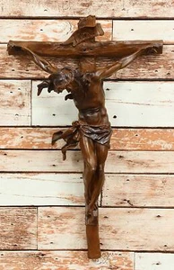 Ebros große 19,75" hohe INRI Jesus Christus Kreuz Wand hängende Kruzifixkreuze - Bild 1 von 9