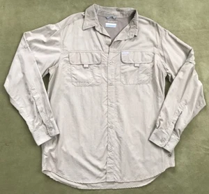 EUC Columbia Omni Shade Fishing Shirt Vented Sun Protection Collared Men's M - Picture 1 of 19