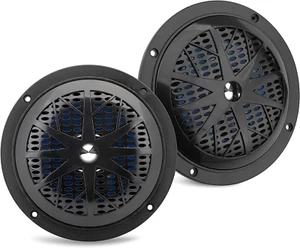 5.25 Inch Dual Marine Speakers - 2 Way Waterproof and Weather Resistant Outdoor - Picture 1 of 7