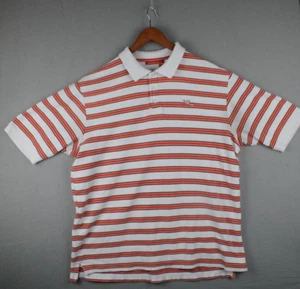 Rocawear Polo Shirt Adult XL Multi Colored Striped Orange White Casual Mens - Picture 1 of 13