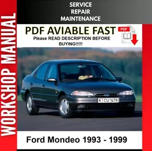 FORD MONDEO 1993 1994 1995 1996 1997 1998 SERVICE REPAIR WORKSHOP MANUAL - Picture 1 of 1