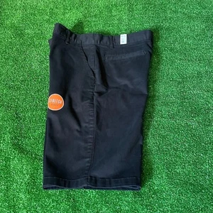 The Children Place Kids Adjustable Waist Pockets Black Chino Shorts Size 14 NEW - Picture 1 of 14