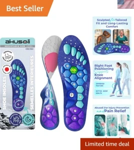 Acupressure Insoles, Arch support and Work Boots Insoles :5-10 - Picture 1 of 9